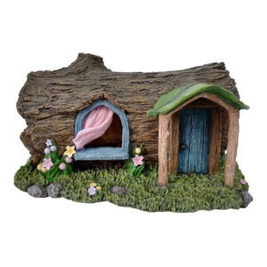 Log Fairy House Solar